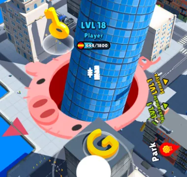 Hole.io Screenshot 2